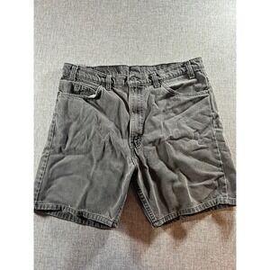 Vintage Levis 505 Jeans Shorts 36 Orange Tab 90s Faded Gray Y2K Jorts USA 1995